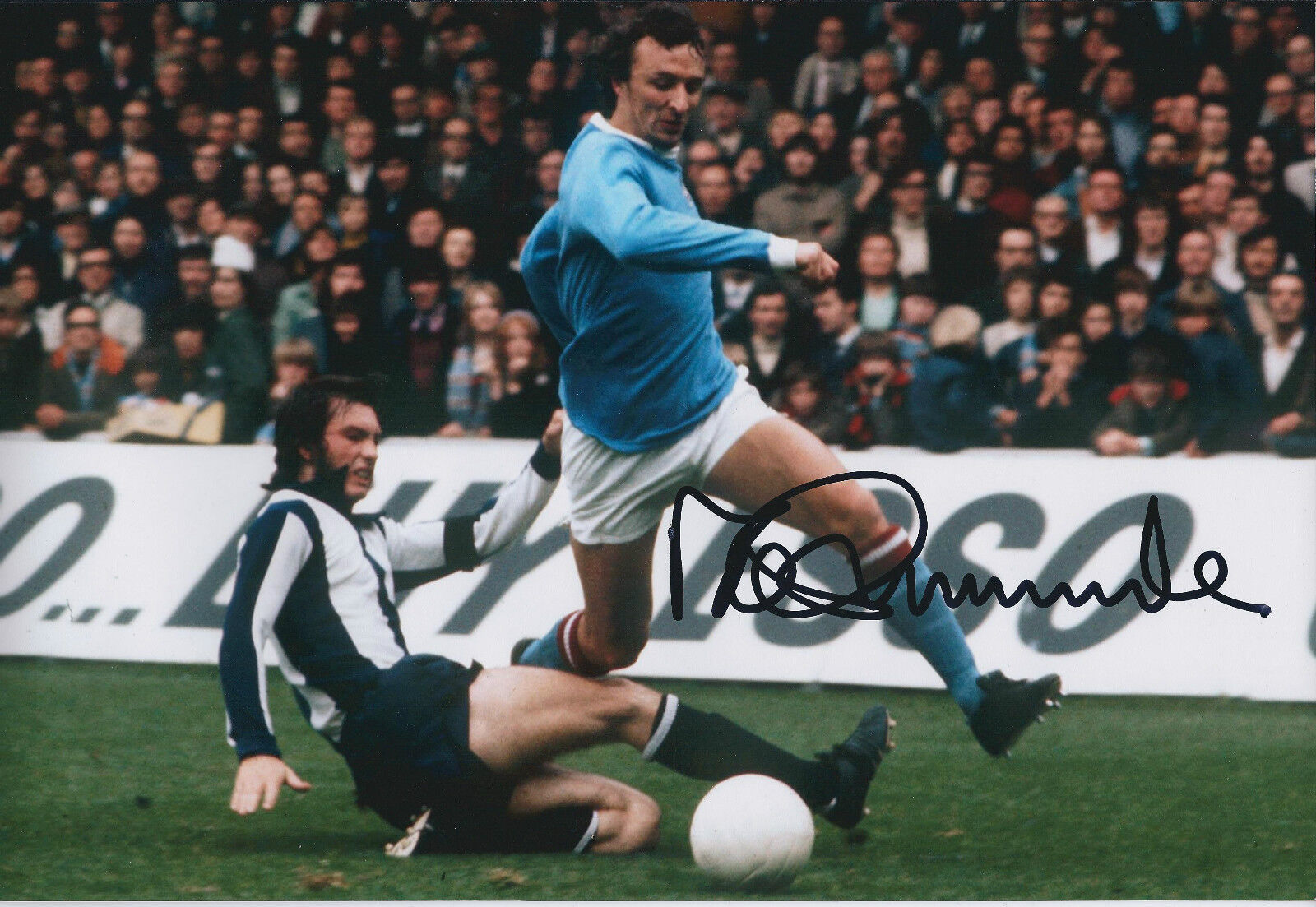 Mike SUMMERBEE SIGNED COA Autograph 12x8 Photo Poster painting AFTAL Man City In Person