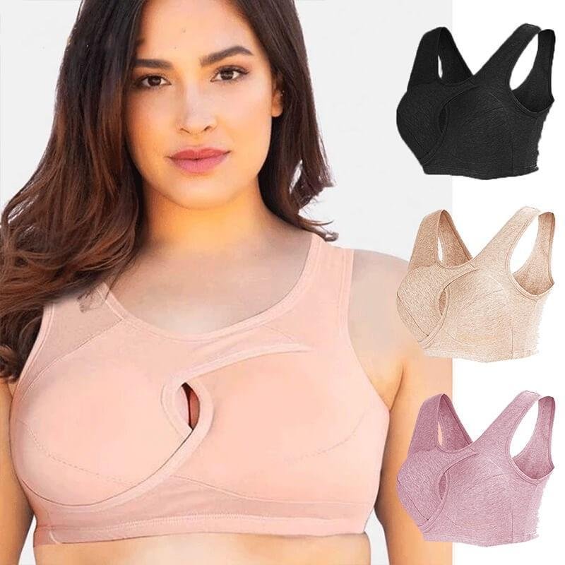[ 3 PCS ] Breathable Sports Bra Without Steel Ring