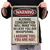 Warning - Metal Tin Signs(8*12Inch/12*16Inch) - Bar