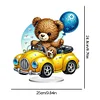 DIY Car Balloon Bear Acrylic Special Shape Diamond Painting Desktop Ornaments