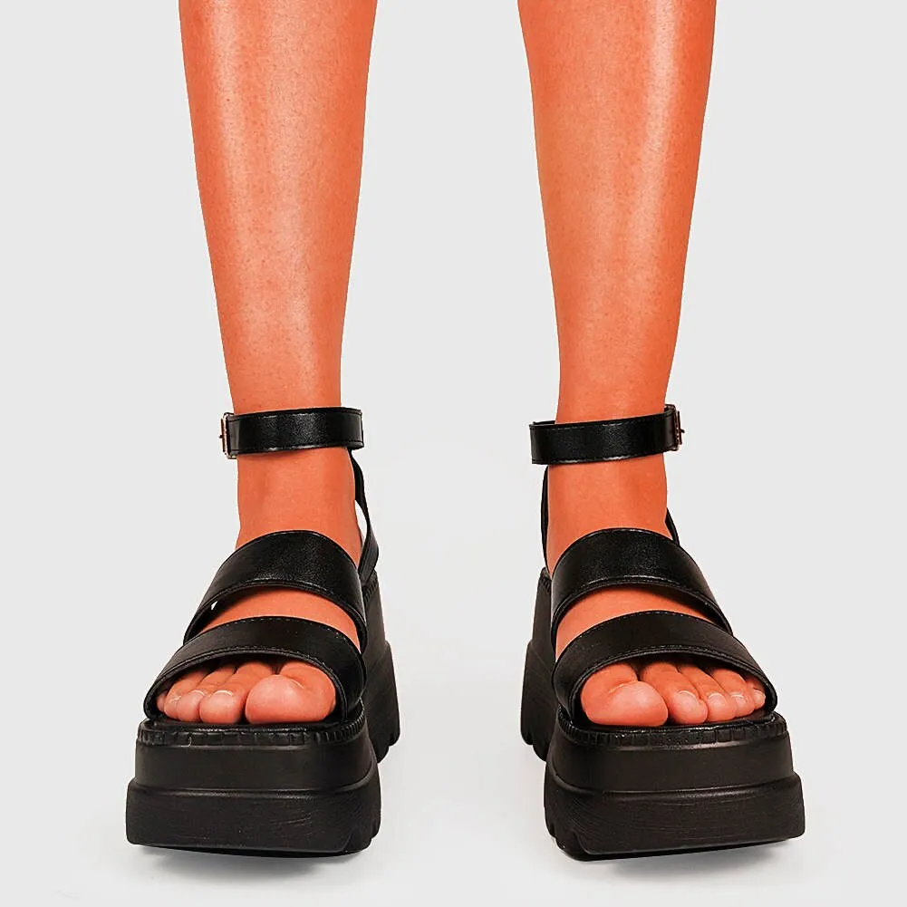 BONJOMARISA INS New Female Platform Summer Sandals Thick Bottom High Wedges Sandals Women Brand Design Casual Buckle Shoes Woman