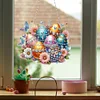 (US Only)Acrylic 2D Flat DIY Butterfly Easter Egg Diamond Painting Set Hanging Pendents