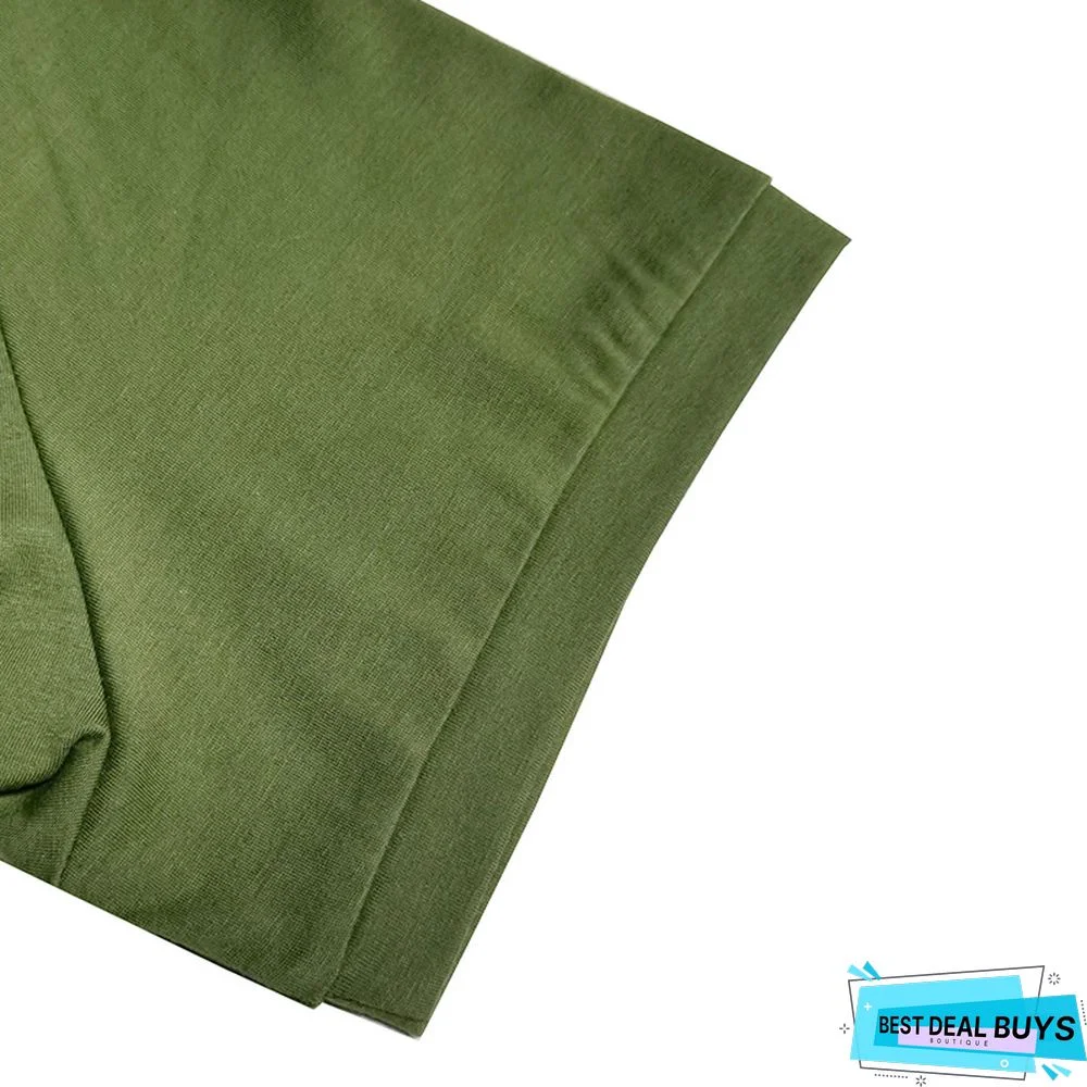 Men's Short Sleeve T-Shirt V-Neck Henry T-Shirt Men's Wear