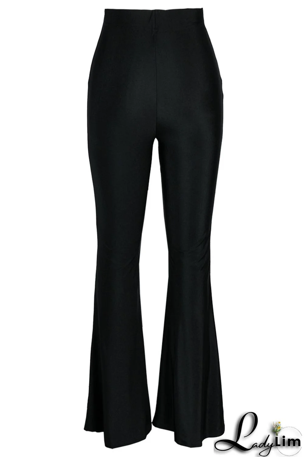 Rose Red Casual Solid Patchwork High Waist Speaker Solid Color Bottoms