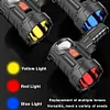 Solar USB Rechargeable LED Flashlight Camping Torch for Camping Hiking Emergency