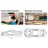 R02 1/64 Full-Scale Mini Remote Control Car 2.4GHz, 1m/s Speed, Rear-Wheel Drive, Equipped With LED Lights and a Portable Carrying Bag.