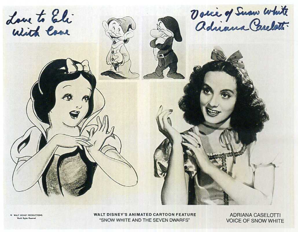 ADRIANA CASELOTTI Signed Photo Poster paintinggraph - Film / Voice Actress & Singer - Preprint