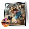 Diamond Painting -5D Full Round Drill Girl