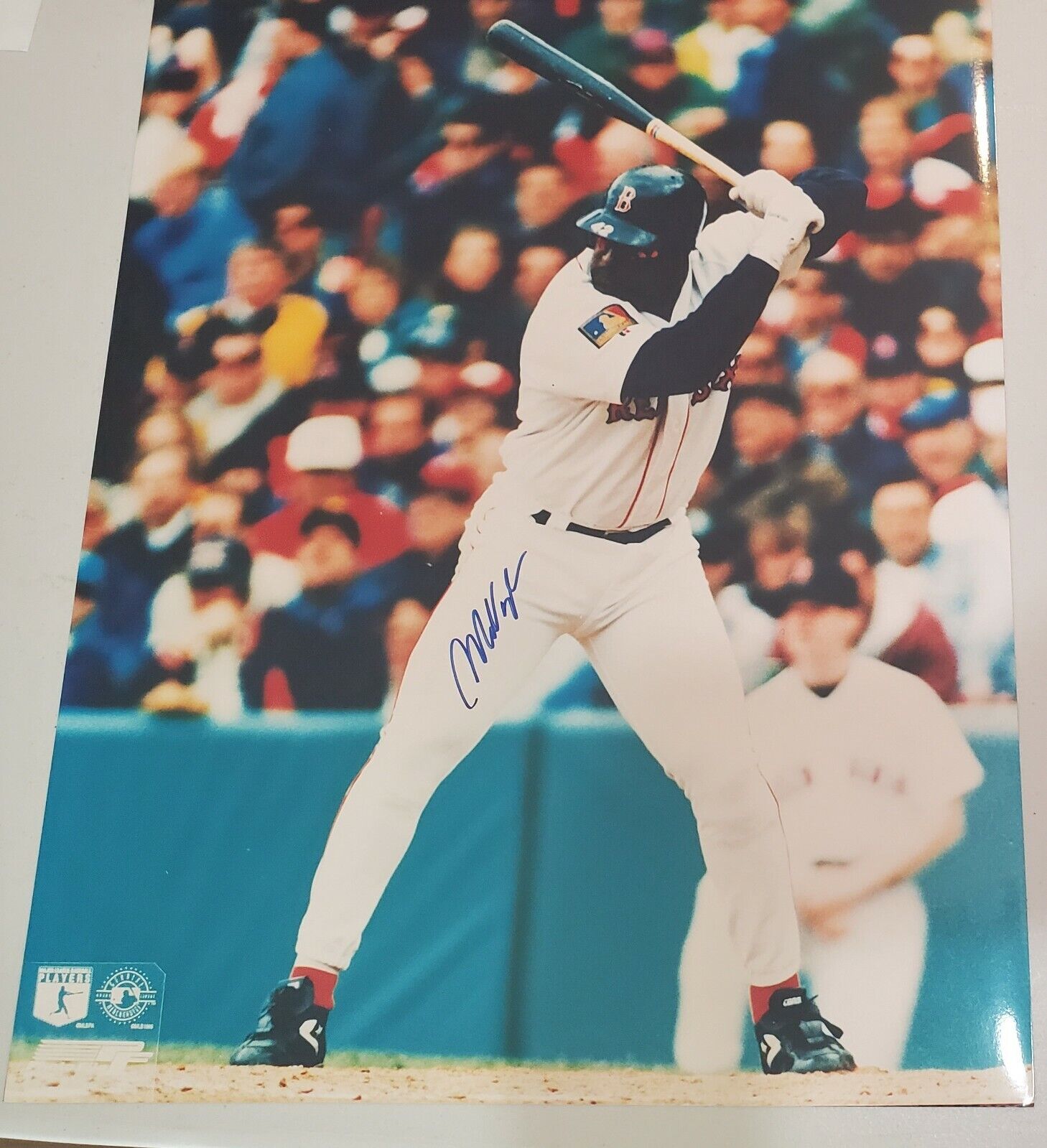 Signed 16x20 MO VAUGHN Boston Red Sox Autographed Photo Poster painting- COA