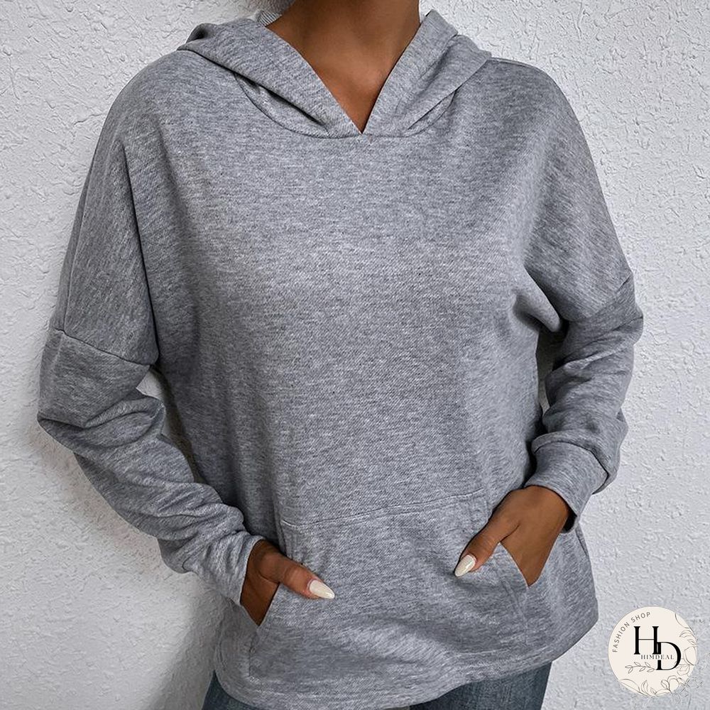 Plain Lace Hollow Joint Hoodie Top