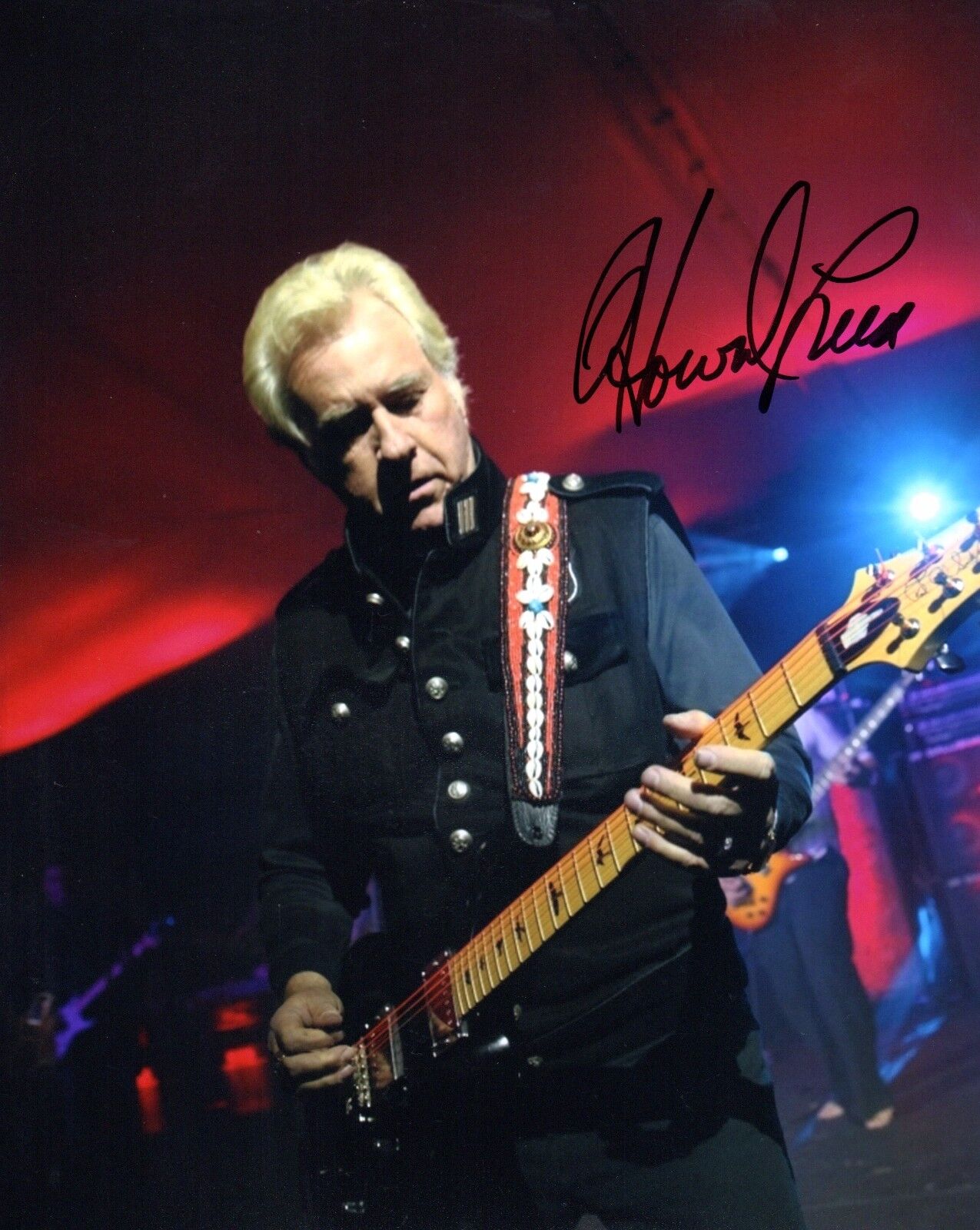 GFA Heart Guitarist * HOWARD LEESE * Signed Autograph 8x10 Photo Poster painting PROOF H1 COA