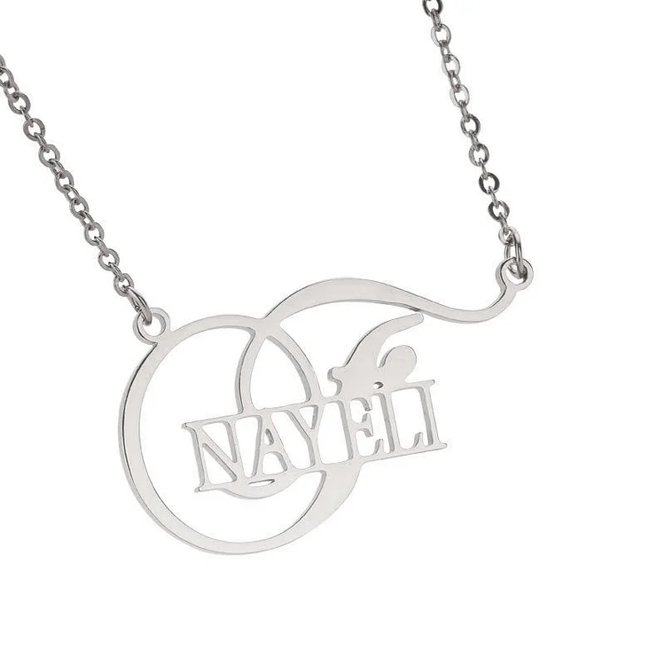 Diy Logo Stainless Steel Name Necklace