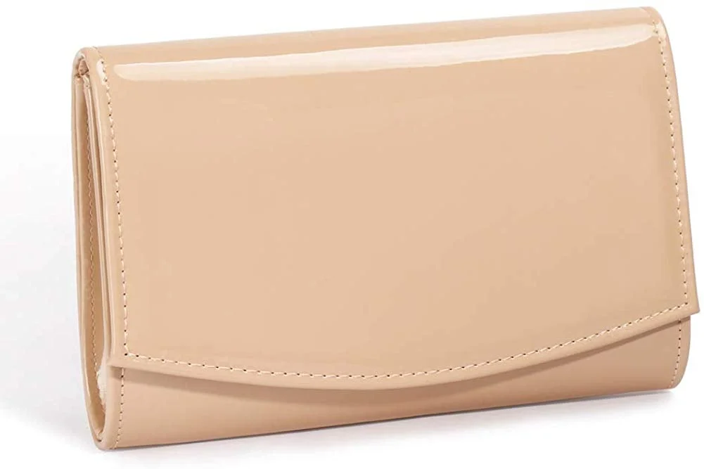Patent Leather Wallets Fashion Clutch Purses,Evening Bag Handbag Solid Color for women