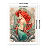 Princess Ariel-11CT Stamped Cross Stitch 50*65cm/19.69*25.59in(Big Size)
