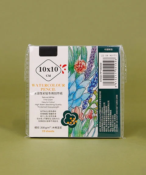 25 Sheets 200 GSM Watercolor-Based Colored Pencil Sketch Paper-Himinee.com