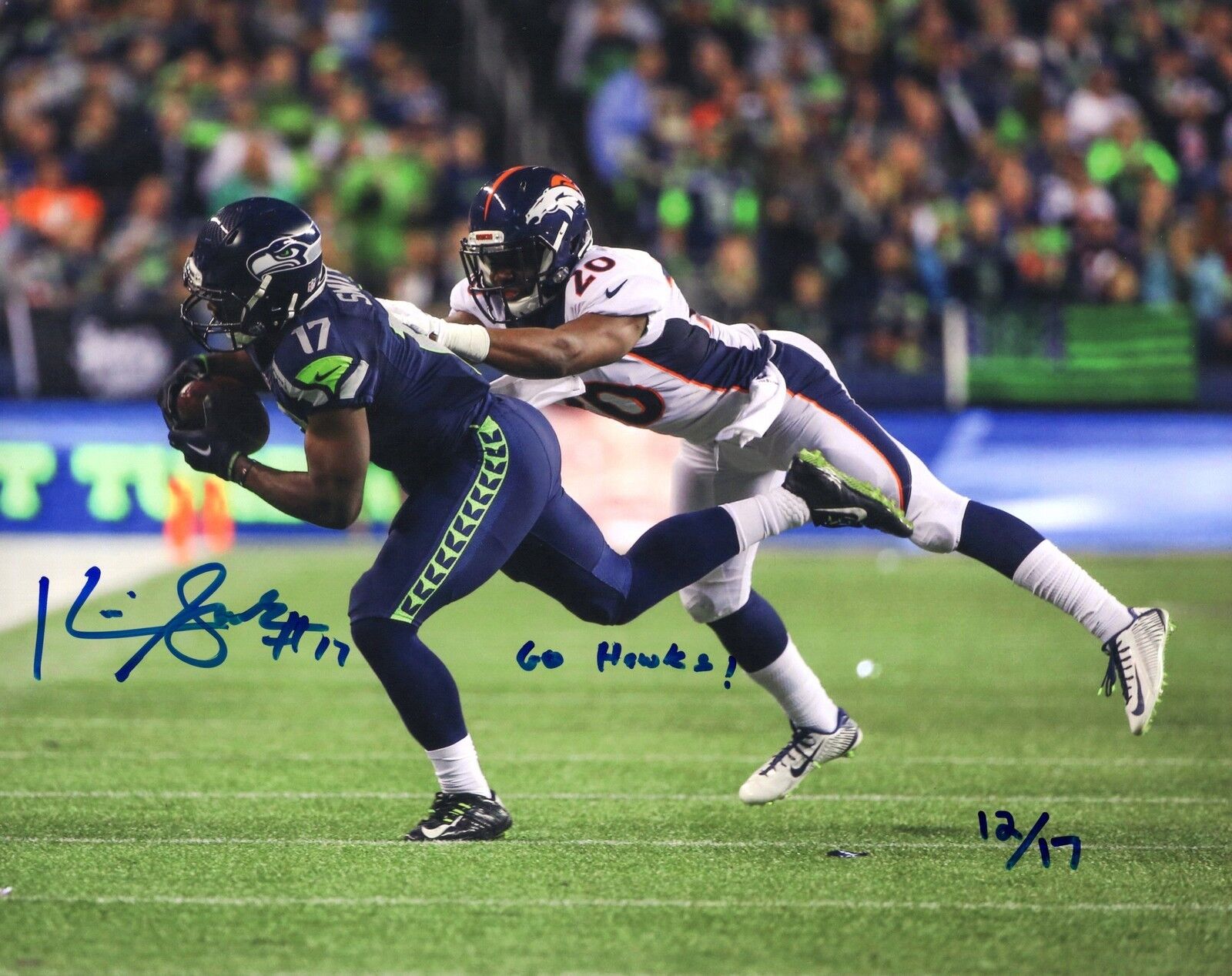 Kevin Smith 8x10 Photo Poster painting Autographed Signed AUTO INSCR #'d /17 Seattle Seahawks