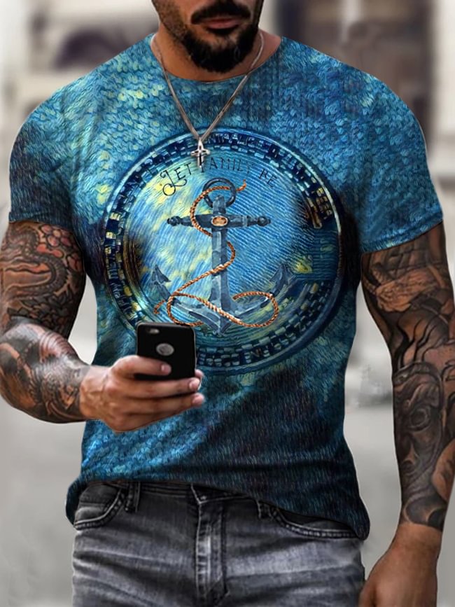 esigner vintage anchor print T-shirt / [viawink] /