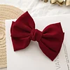 10PCS Lovely Bowknot Linen Ribbon Hair Clip