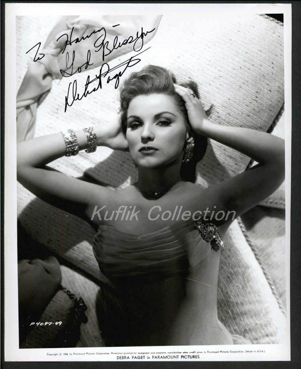 Debra Paget - Signed Vintage Celebrity Autograph Photo Poster painting - Sepolcro dei re, Il