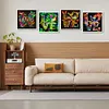 4PCS Diamond Painting -DIY Round Drill Love Butterfly Flower