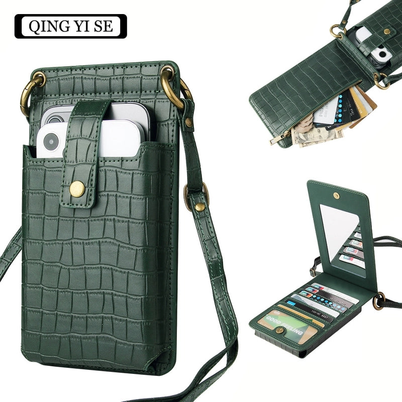 Pu Leather Plaid Handmade Casual Minimalist Mobile Phone Case Phone Accessories