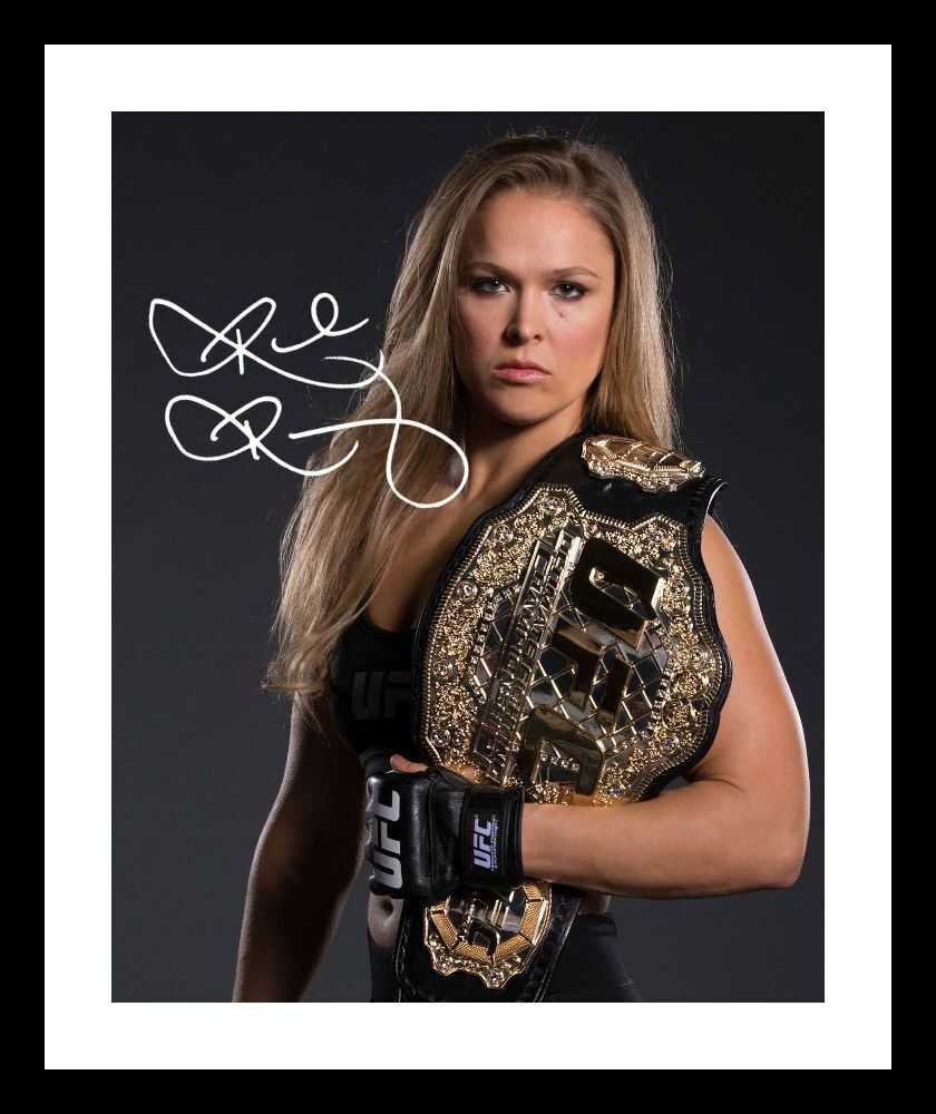 Ronda Rousey Autograph Signed & Framed Photo Poster painting 2