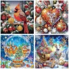 (US Local)4Pack Xmas-Crystal Rhinestone Diamond Painting(30x30cm)