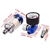 Air Pressure Regulator Gauge & Mini Inline Air Filter Separator JP/EU/US Adapter