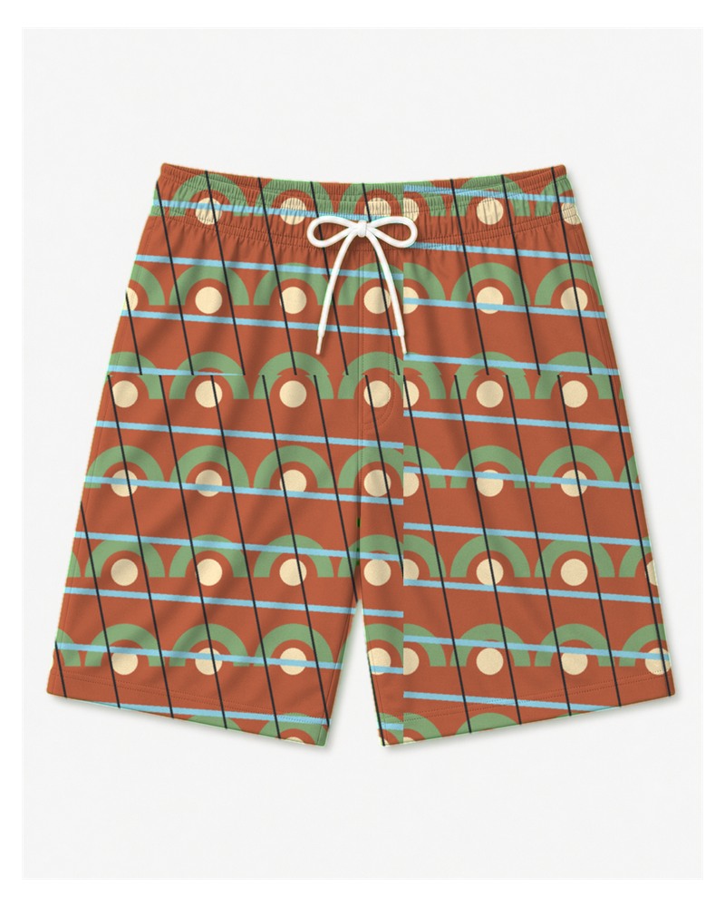 Big & Tall Desert Mirage Digital Print T-Shirt and Shorts Set