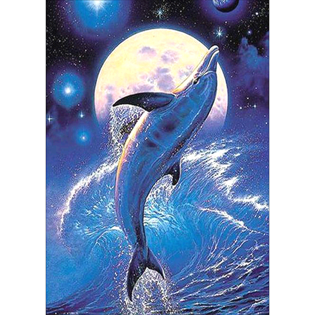 Дельфины цифровой арт