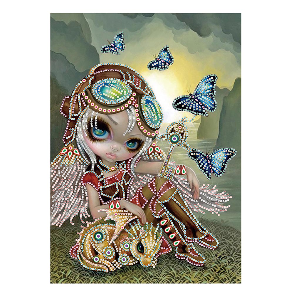 

Big Eyes Doll - Special Shaped Diamond Painting - 30*40CM, 501 Original