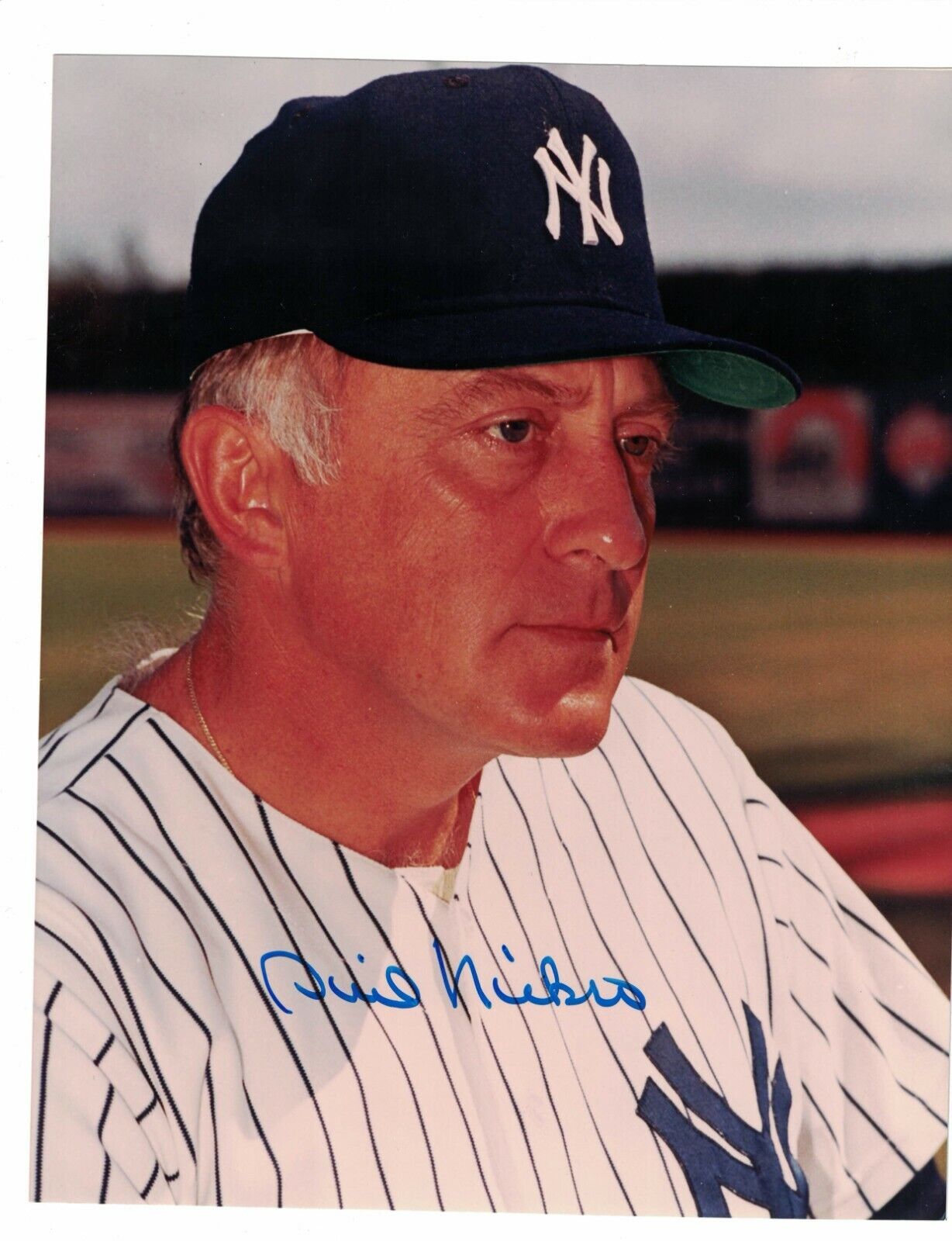 Phil Niekro New York Yankees Signed Baseball 8x10 Photo Poster painting W/Our COA