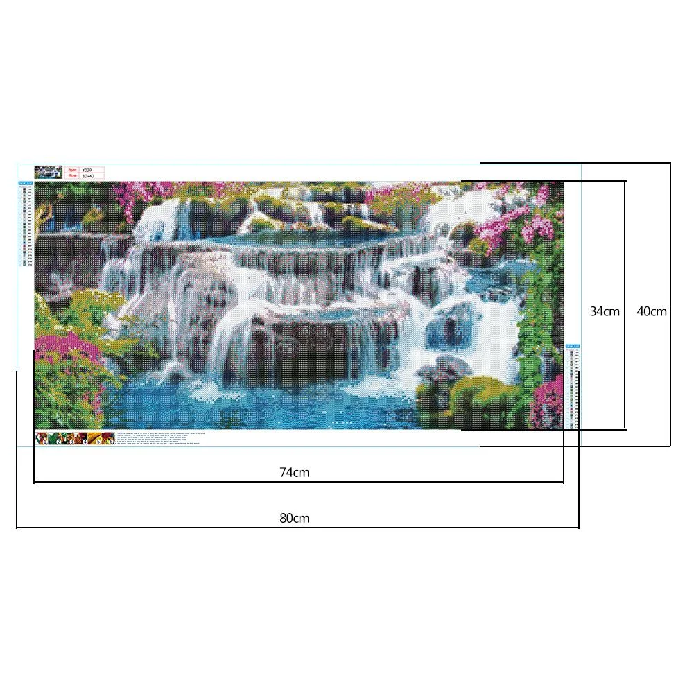 Diamond Painting - Full Round Drill - Mountain View(80*40cm)