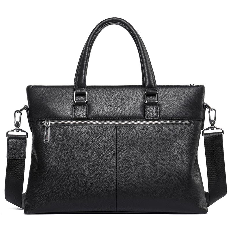 Men's Classic Casual Leather Soft Handbag Business Crossbody Bag