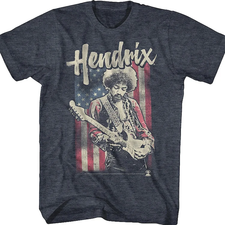 American Flag Jimi Hendrix T-Shirt