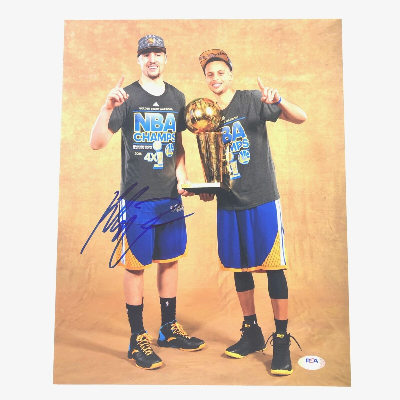 Klay Thompson signed 11x14 Photo Poster painting PSA/DNA Golden State Warriors Autographed