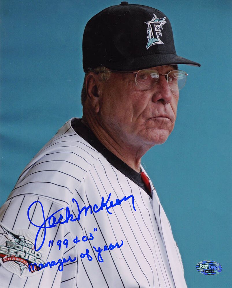 Jack McKeon SIGNED 8x10 Photo Poster painting Florida Marlins Manager PSA/DNA AUTOGRAPHED