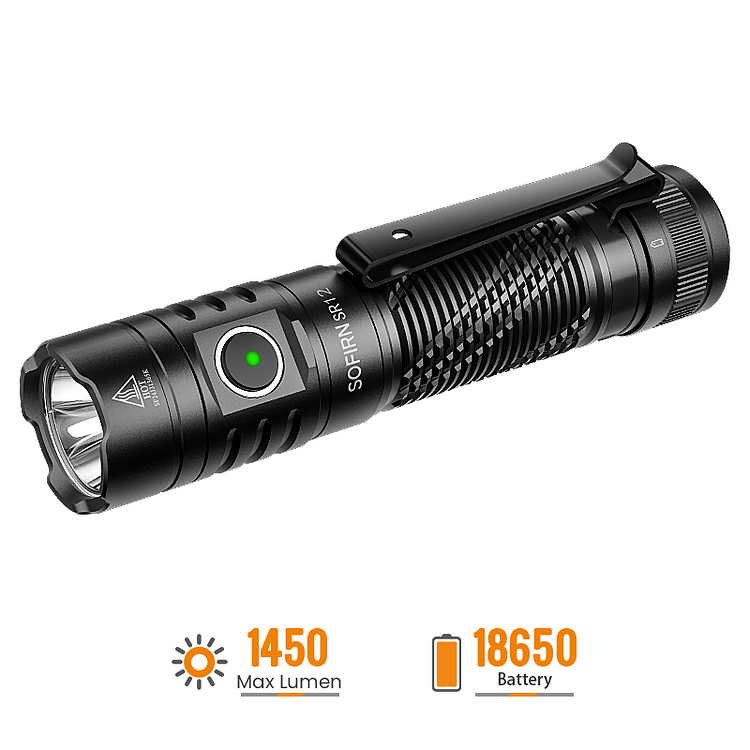 SOFIRN SR12 Pocket Flashlight, Small EDC Flashlights 1450 High Lumens