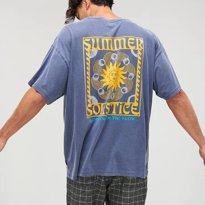 Summer Retro Pattern Short Sleeve Tee