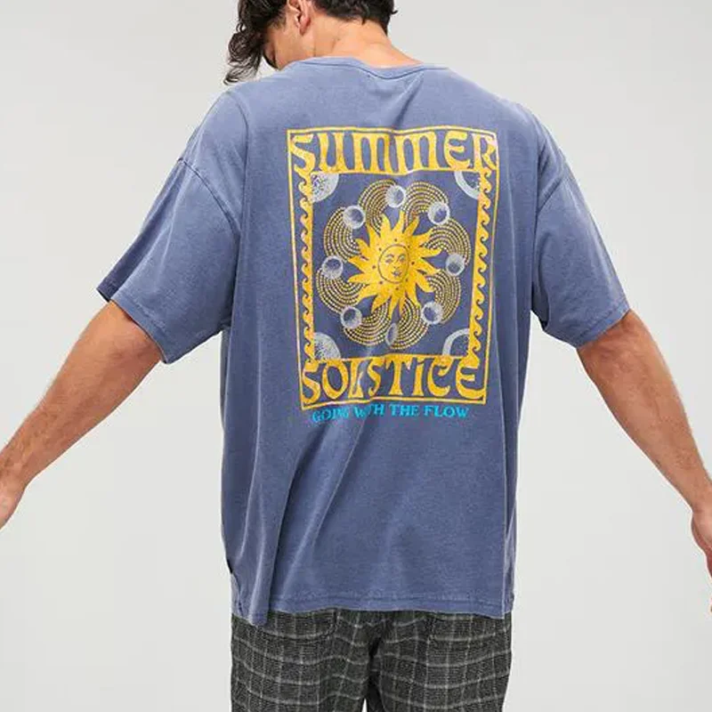 Summer Retro Pattern Short Sleeve Tee