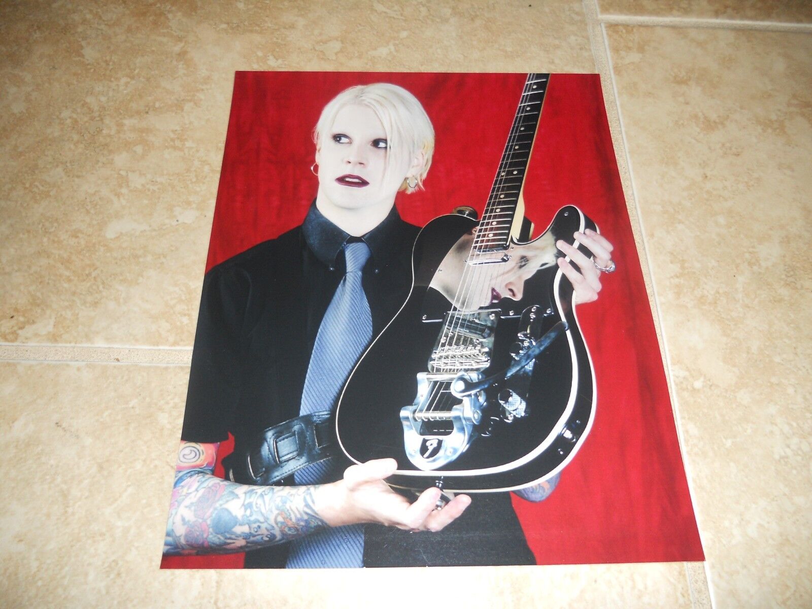 John 5 Five Marilyn Manson Promo 8x10 Color Photo Poster painting CD #3