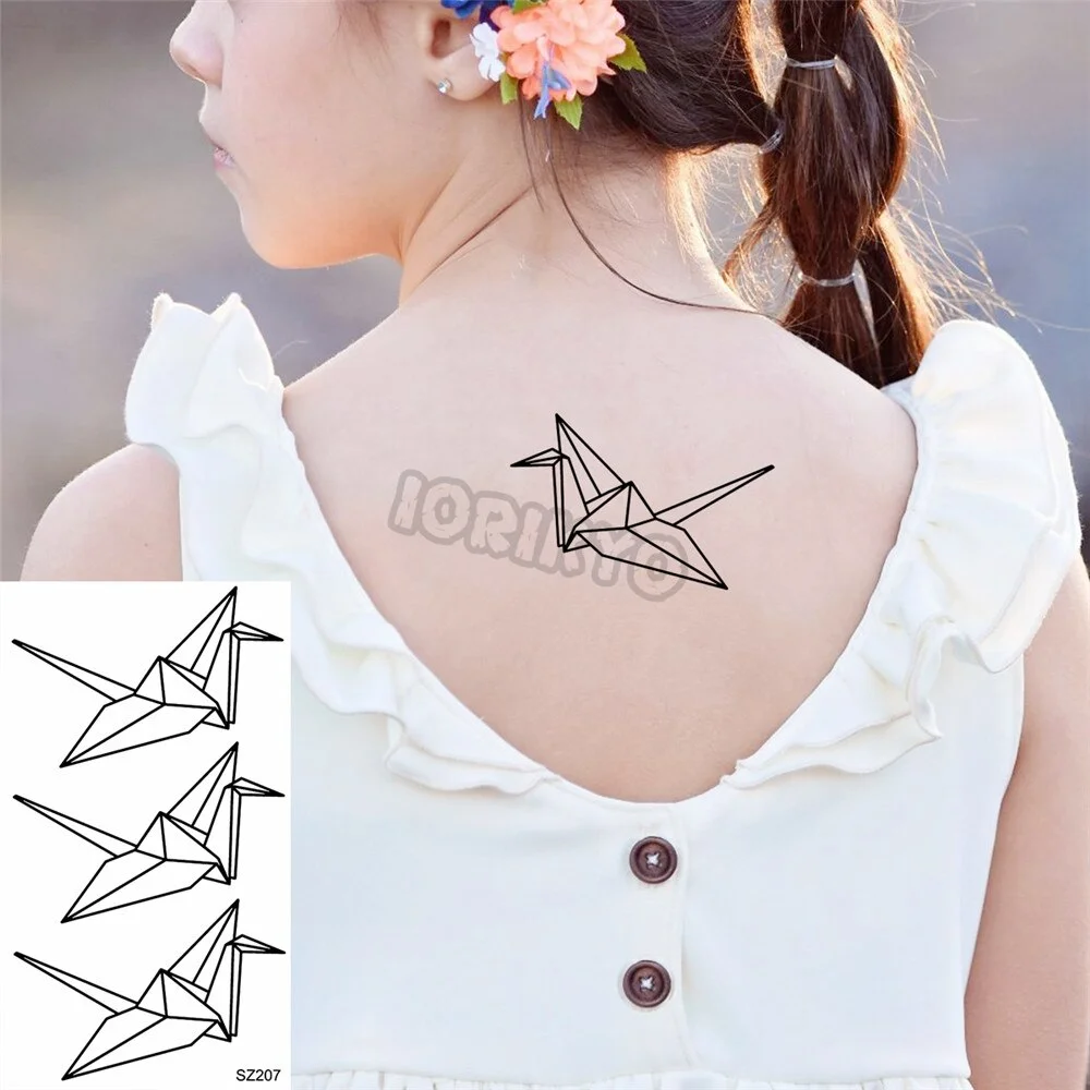 Hummingbird Small Temporary Tattoos For Women Girls Realistic Dandelion Butterfly Fake Tattoo Sticker Minimalist Forearm Tatoos