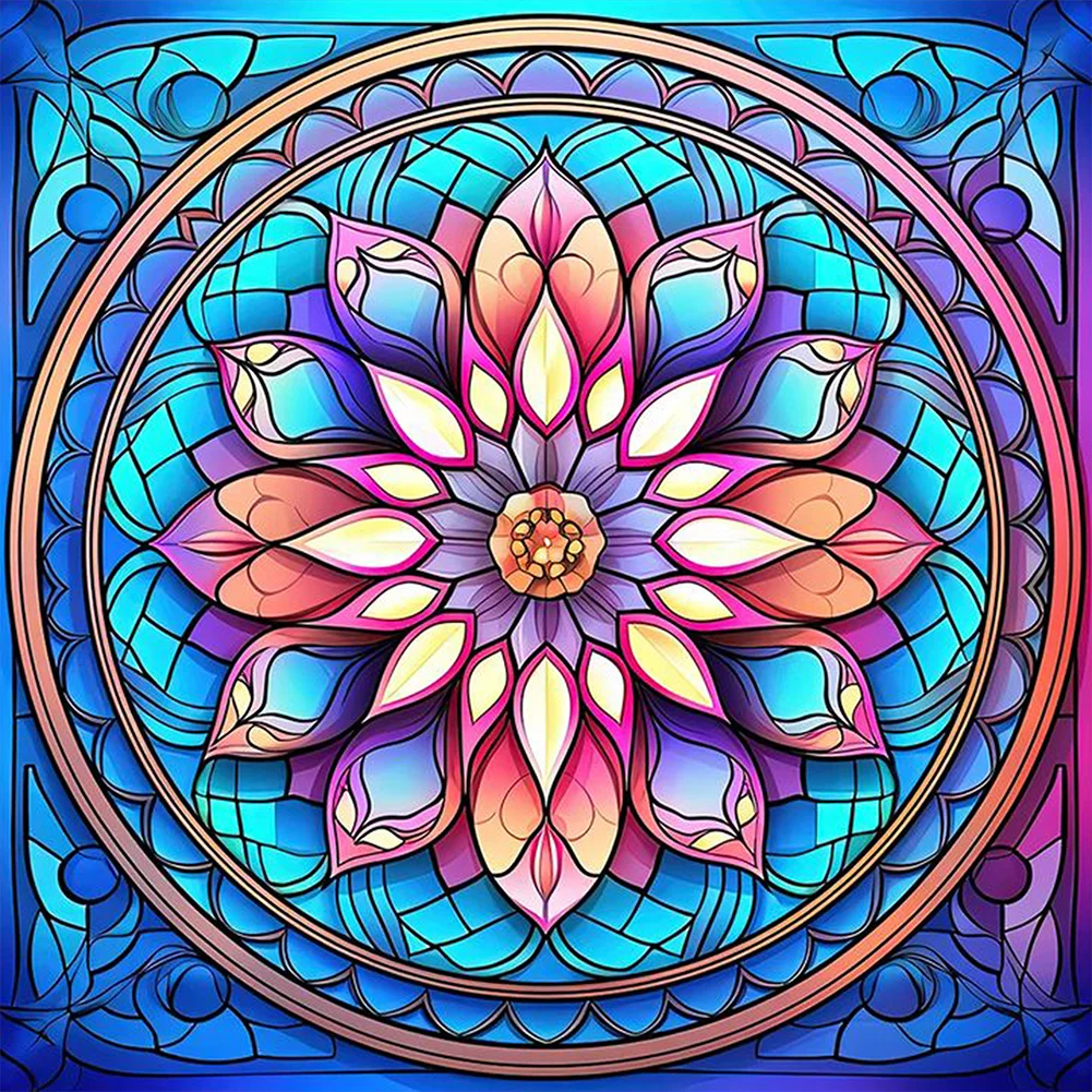 Partial AB Diamond Painting - Full Square Drill - Mandala(Canvas|45*45cm)