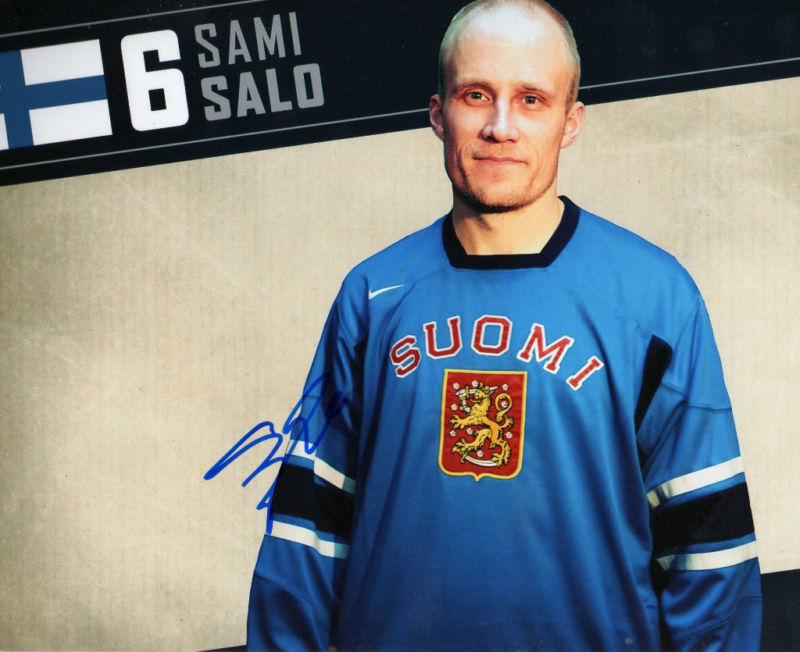 SAMI SALO VANCOUVER CANUCKS SIGNED 8X10 Photo Poster painting