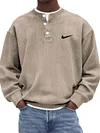 Men's Casual Loose-Fitting Crew Neck Sweatshirt