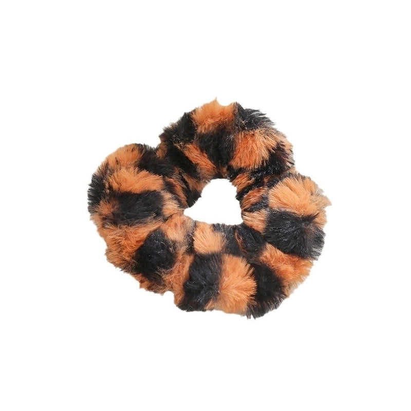 Cute Sweet Color Block Cloth Rib-knit Hair Tie
