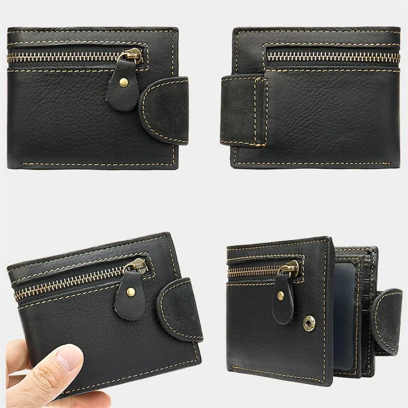 Leather Men's Wallet Retro Durable Wallet