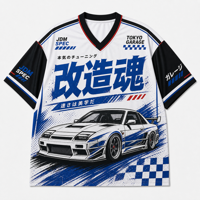 Techwear JDM Racing 004 SINGLE V3 REWORK Short Sleeve Jersey