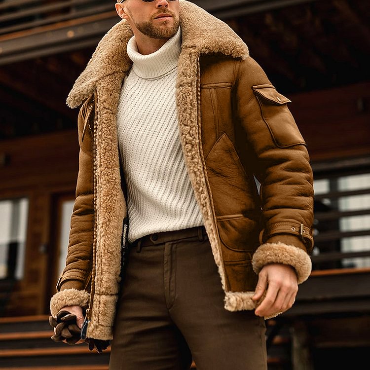 Autumn And Winter New Fur Men's Coat
