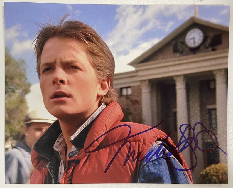 Michael J. Fox Signed Autographed Back to the Future